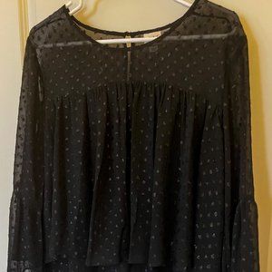 Black Sparkly Blouse
